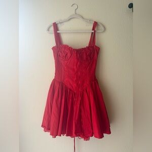 House of CB Pietra Cherry Corset Dress